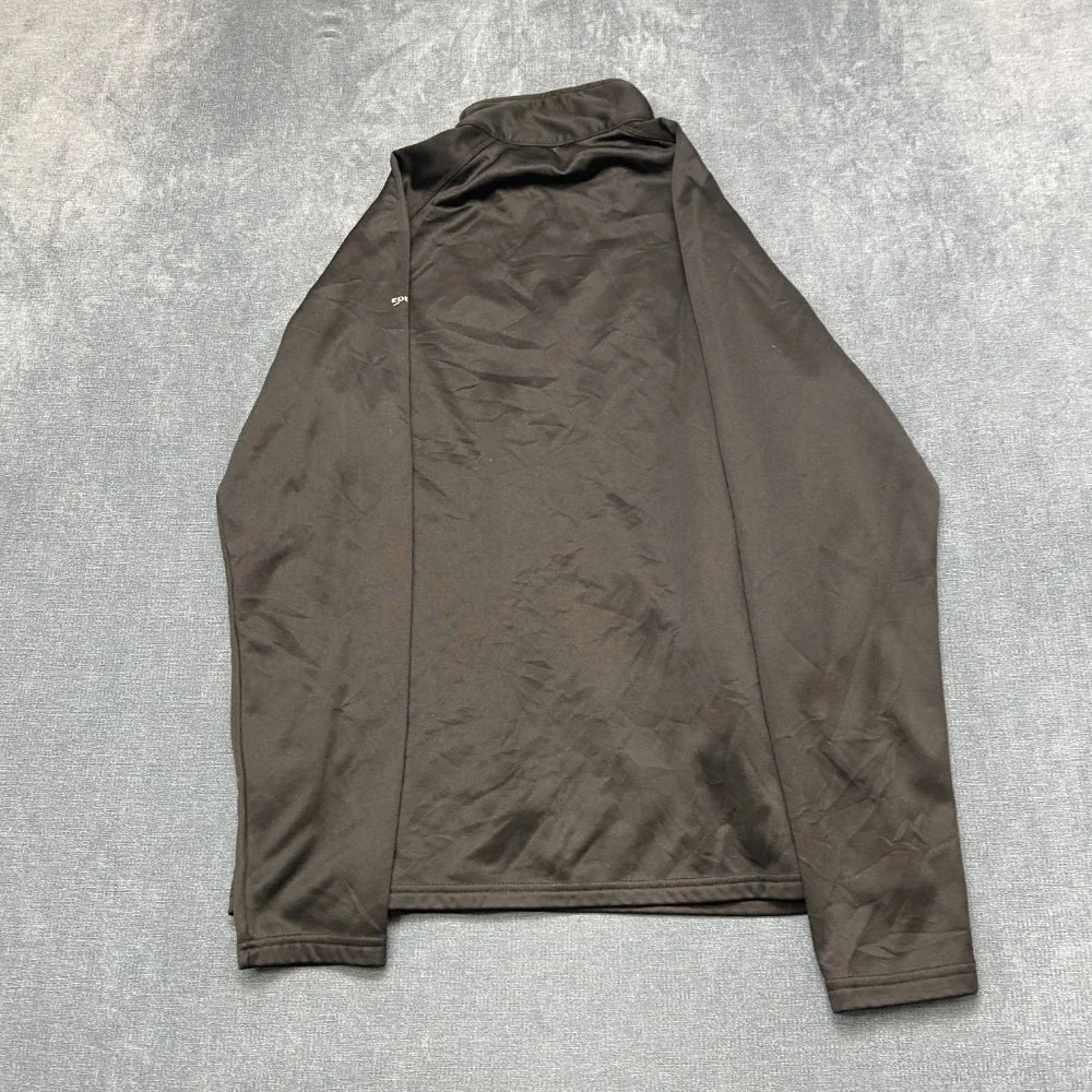 Eddie Bauer Jose Cuervo Jacket Mens Large Black Fleece Lined Quarter Zip Winter